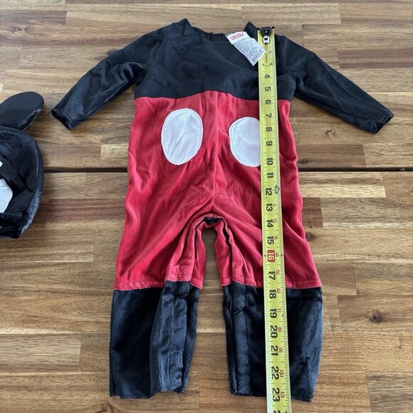 Disney Baby Mickey Mouse Hooded Costume Size 6-12 Months NEW HALLOWEEN PARTY - Picture 8 of 9